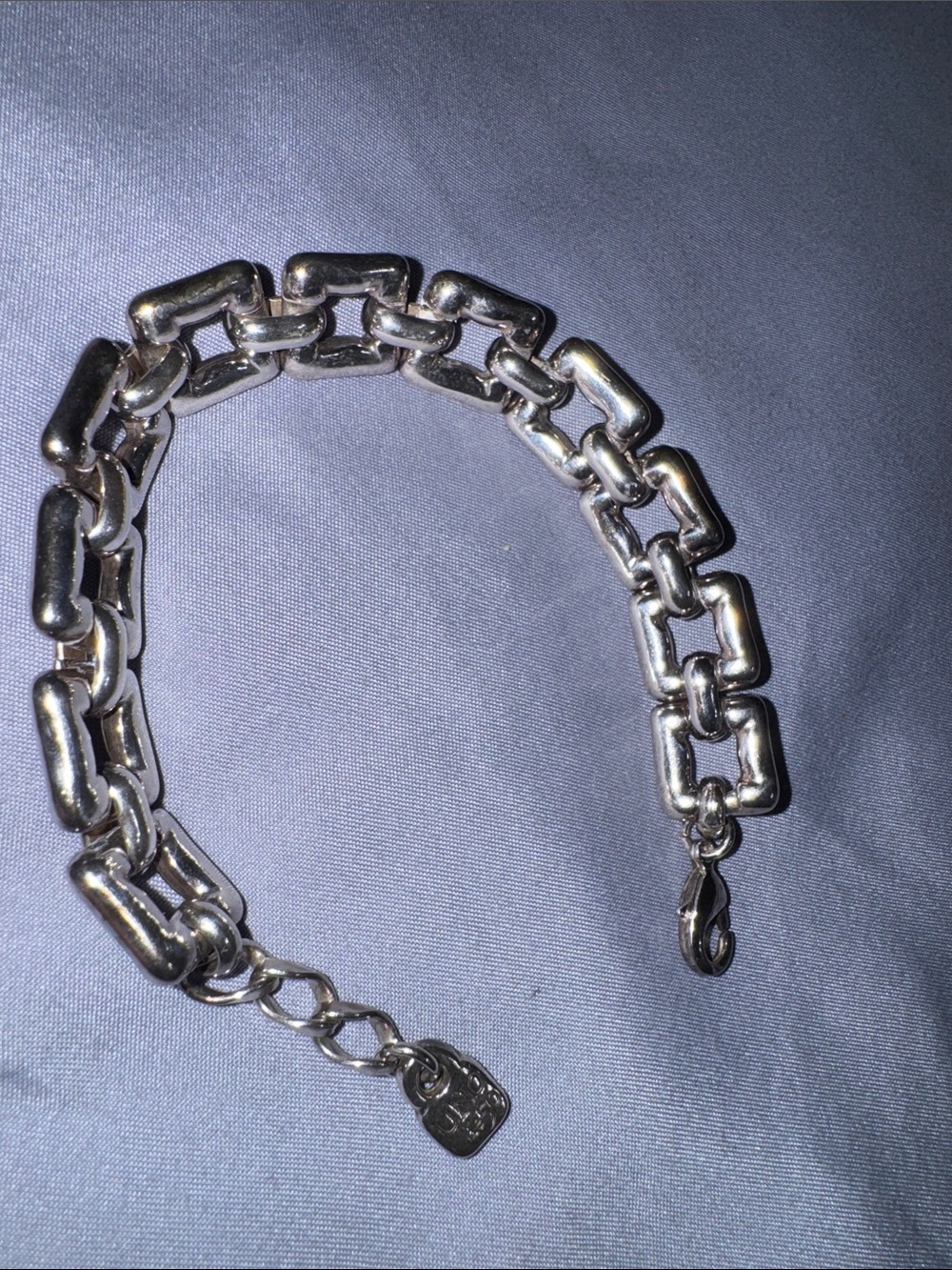Silver women Chunky Link Bracelet - Classic Chain Accessory UNO DE 50 - Picture 2 of 7